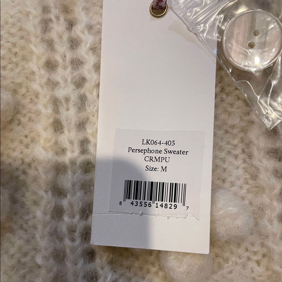 Loveshackfancy Persephone Sweater in Cream Puff - Picture 9 of 9